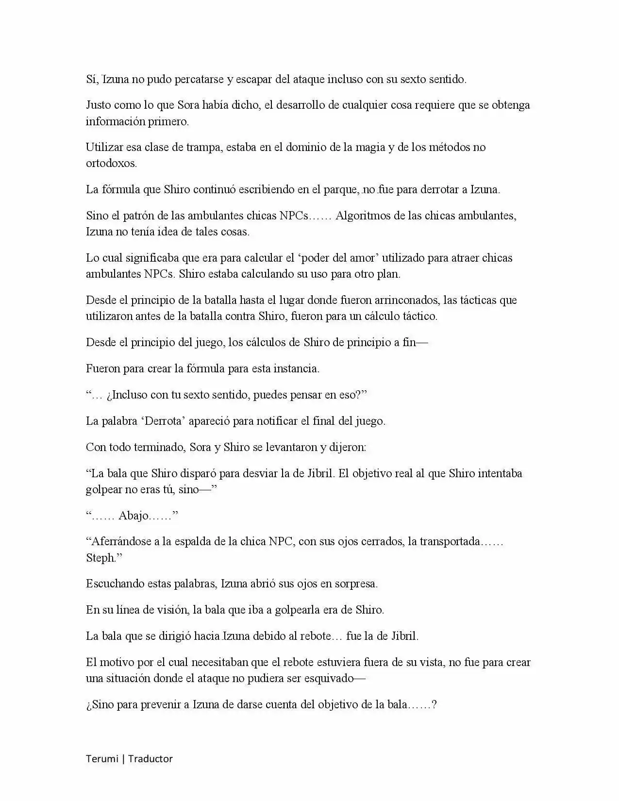 No Game No Life (Novela) (2012) - Capítulo 15 - Página 74 - LectorTMOo