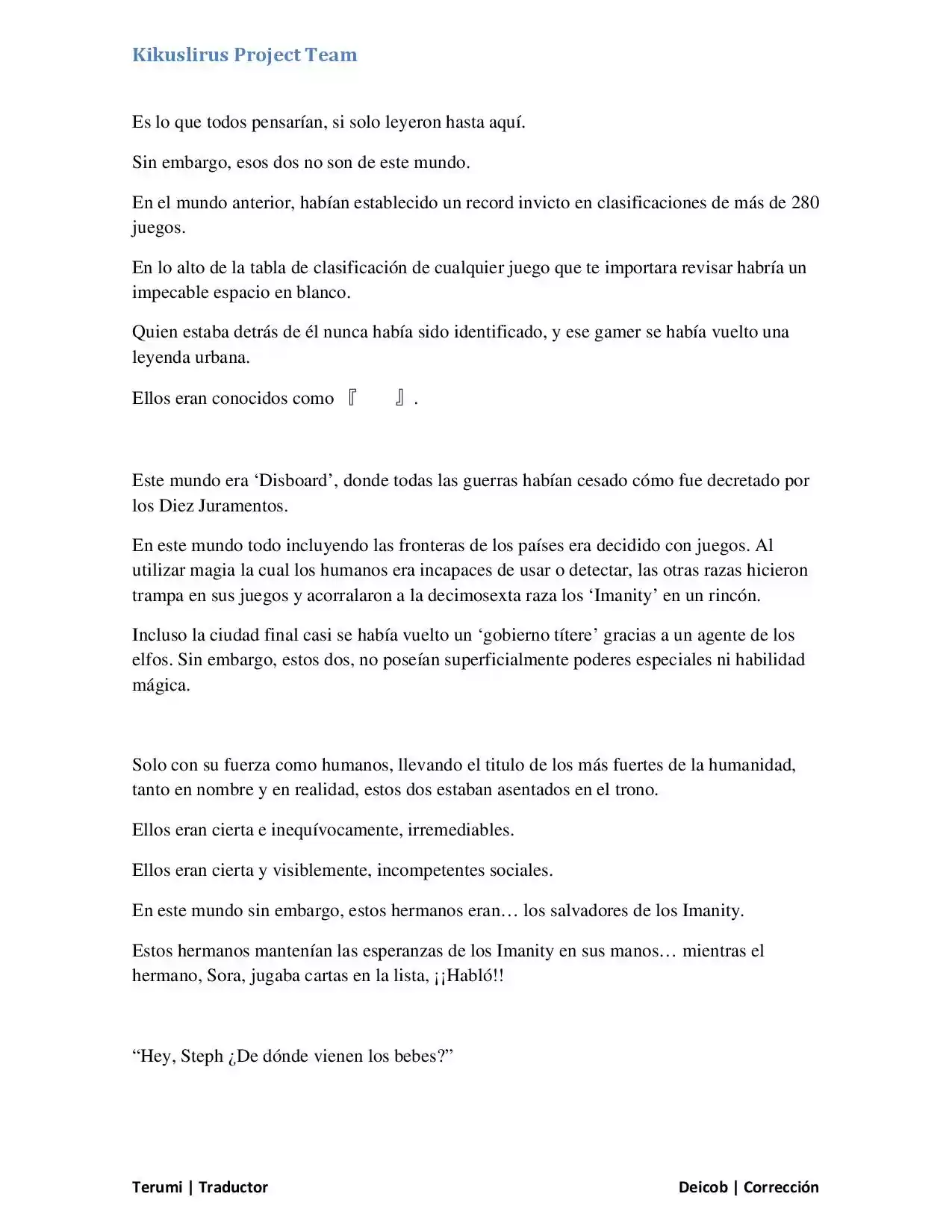 No Game No Life (Novela) (2012) - Capítulo 7 - Página 2 - LectorTMOo