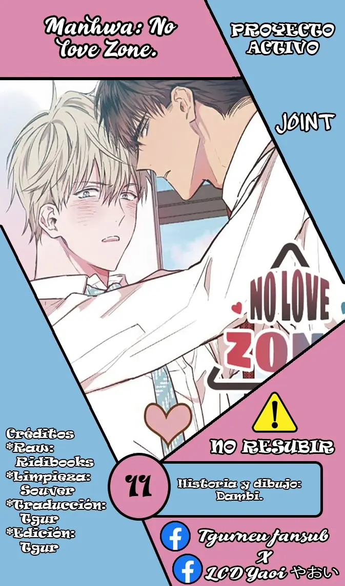 NO LOVE ZONE - Capítulo 11 - Página 1 - LectorTMOo