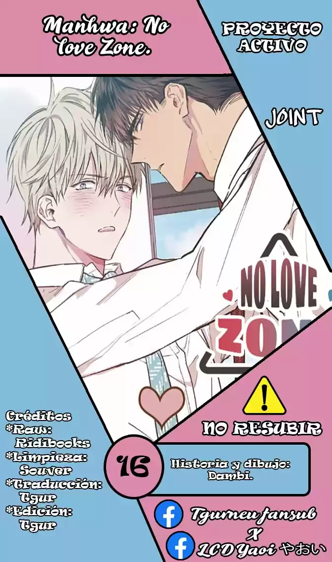 NO LOVE ZONE - Capítulo 16 - Página 1 - LectorTMOo