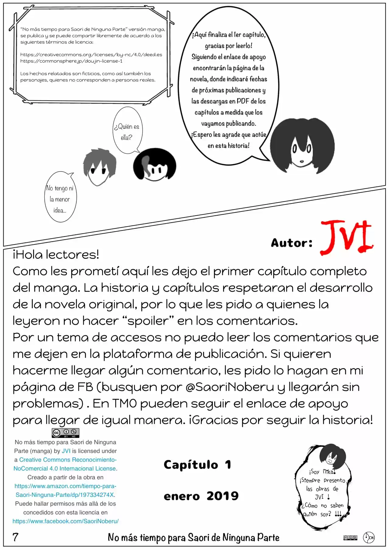 No más tiempo para Saori de Ninguna Parte (2016) - Capítulo 1.1 - Página 8 - LectorTMOo