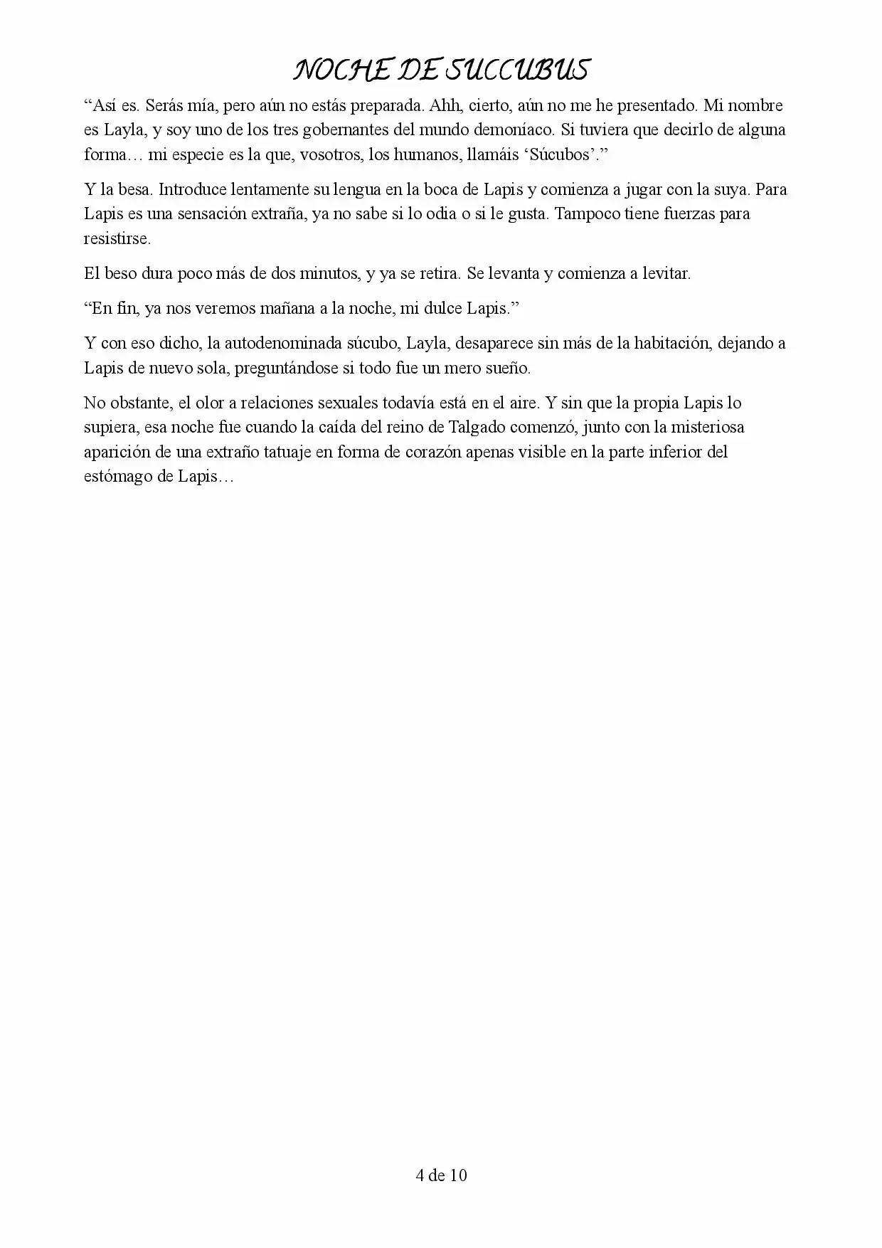 Noche de Succubus - Capítulo  - Página 4 - LectorTMOo