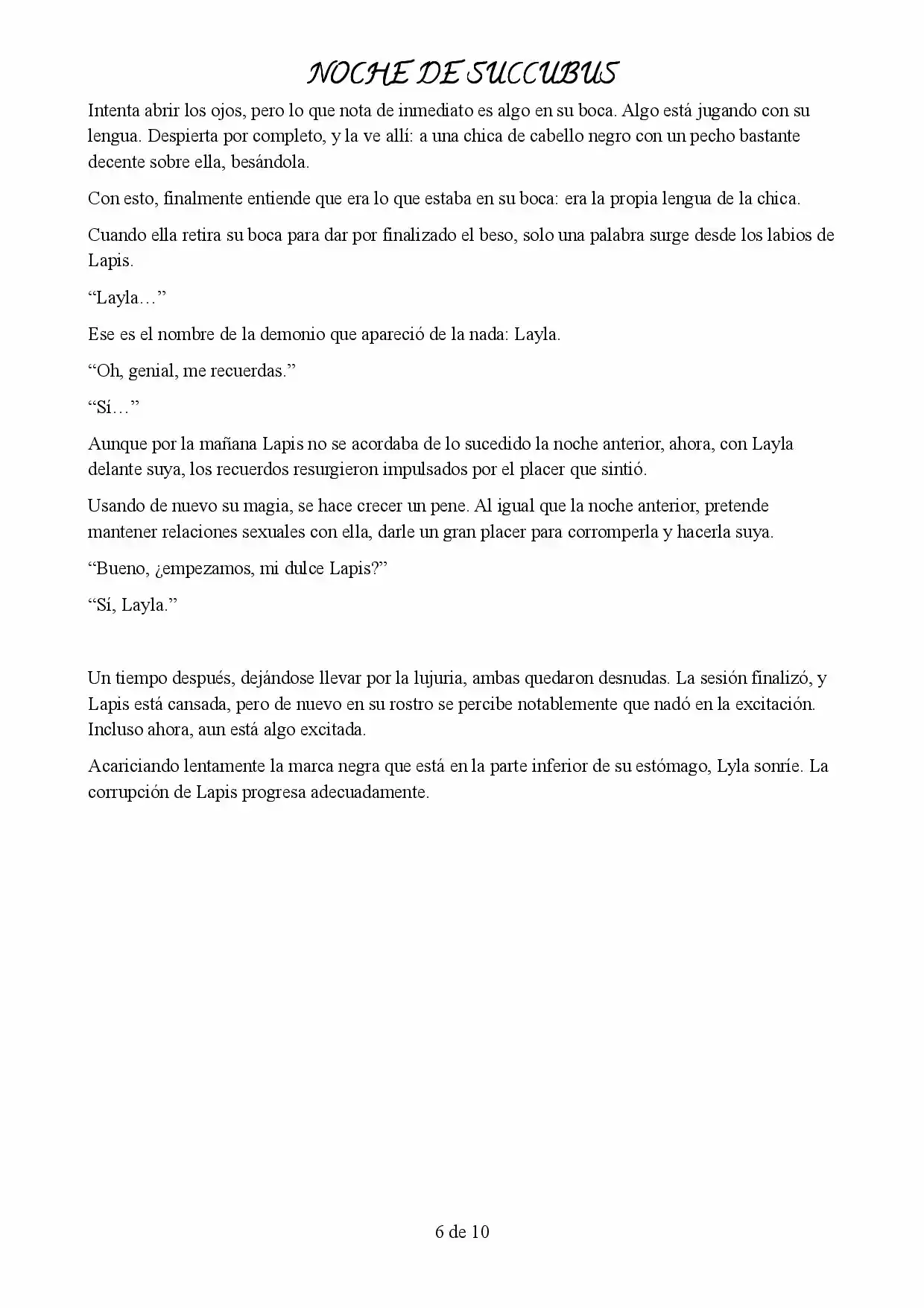 Noche de Succubus - Capítulo  - Página 6 - LectorTMOo