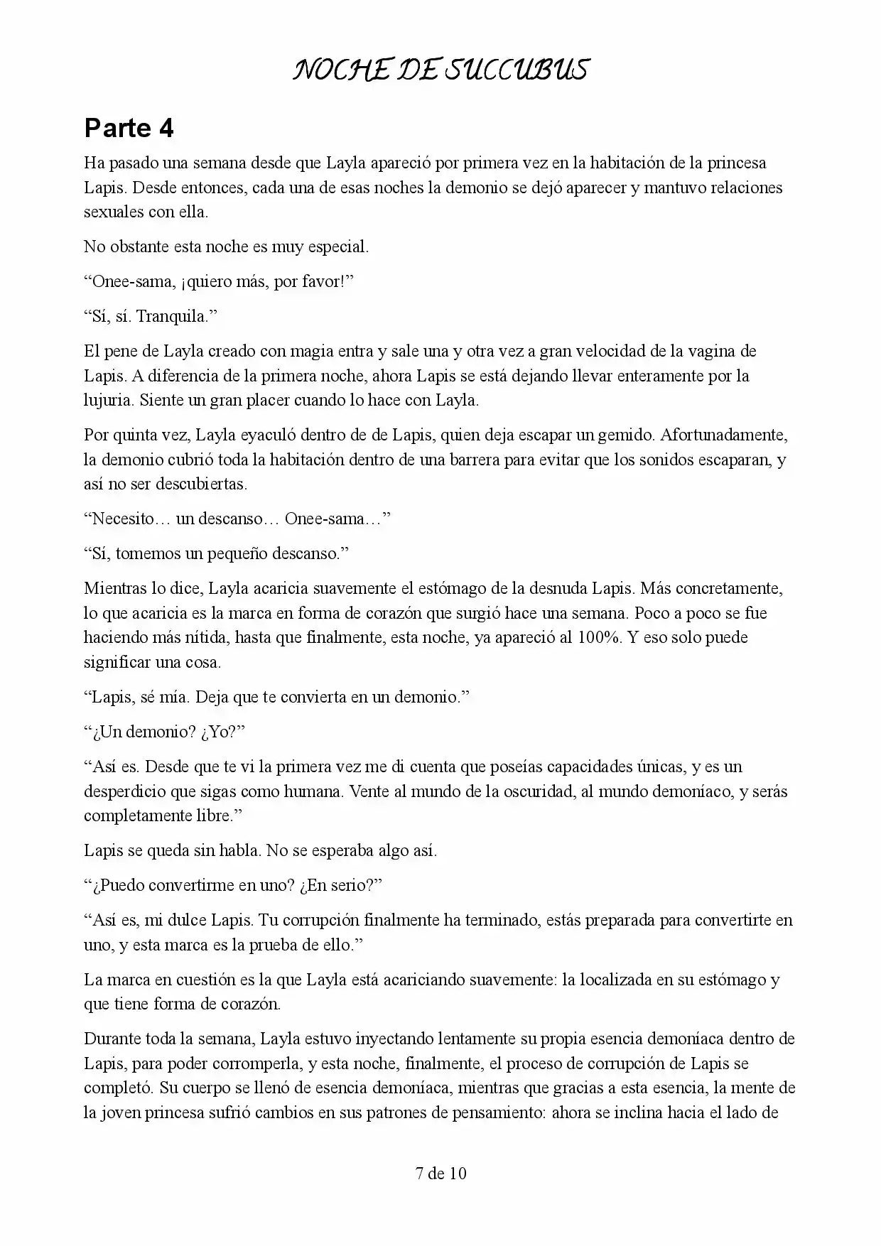 Noche de Succubus - Capítulo  - Página 7 - LectorTMOo