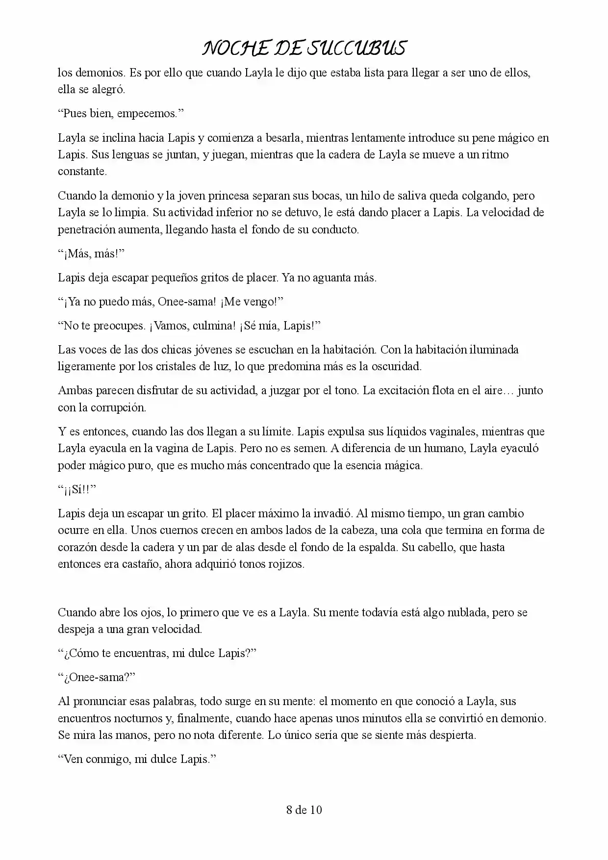 Noche de Succubus - Capítulo  - Página 8 - LectorTMOo