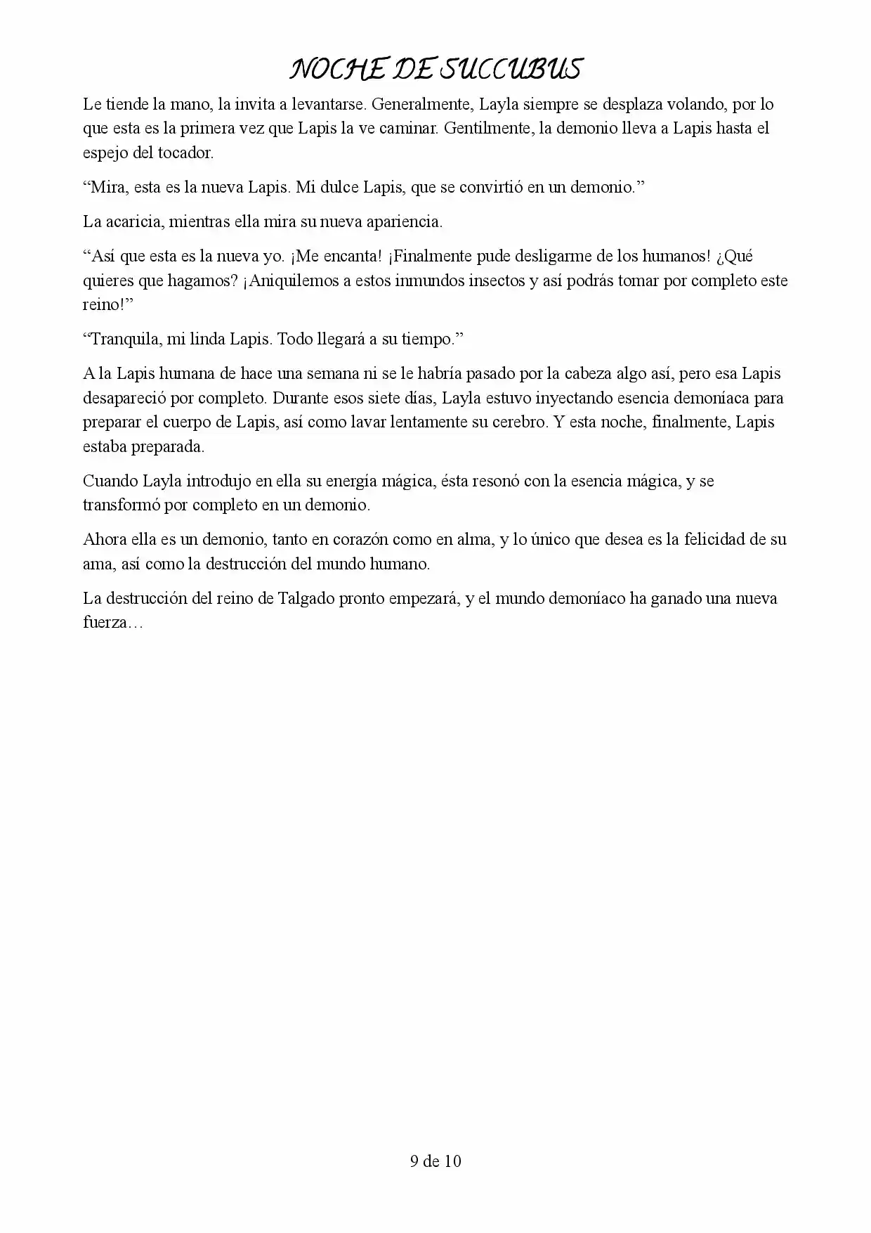 Noche de Succubus - Capítulo  - Página 9 - LectorTMOo