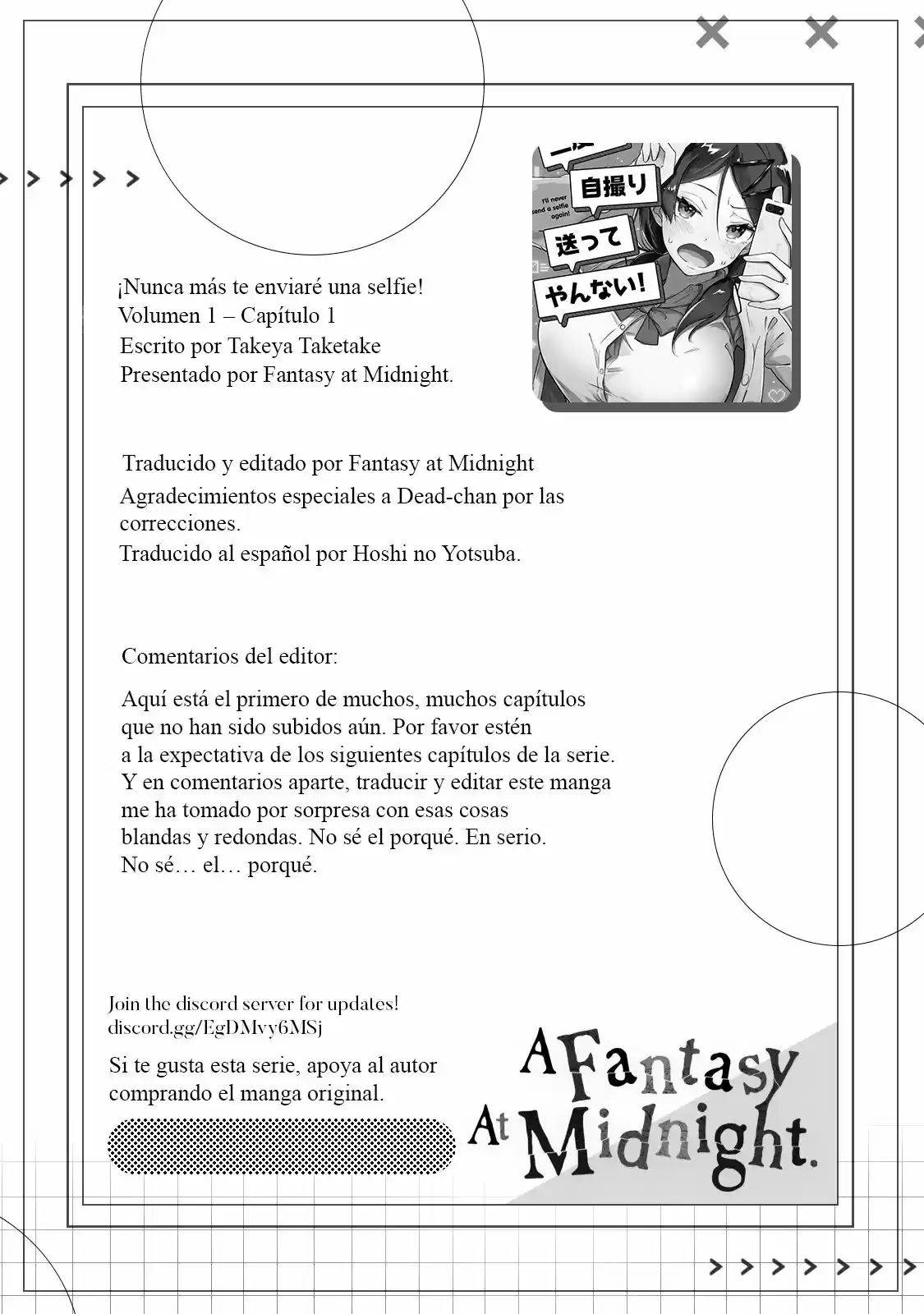 ¡Nunca más te enviaré una selfie! (2020) - Capítulo 1 - Página 9 - LectorTMOo
