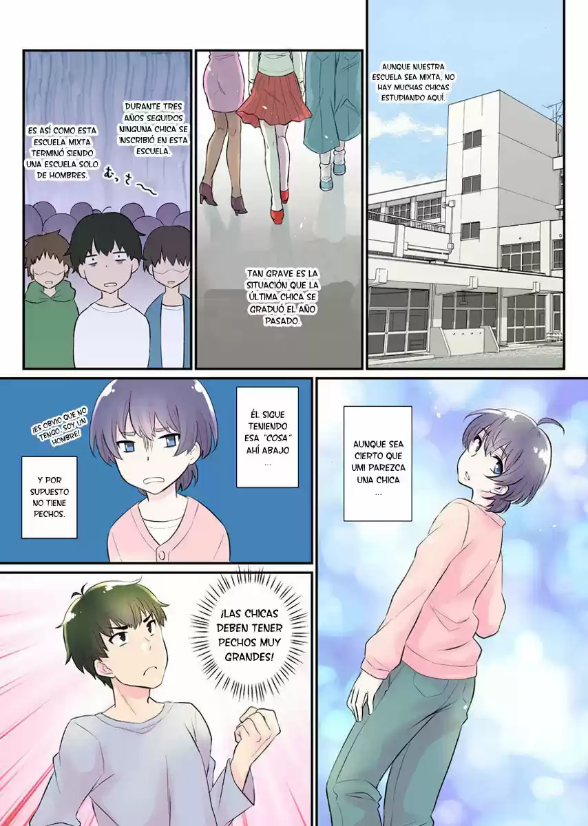 Nyotaika Harem Gakuen - Uso desho Boku no Naka ni Shinyuu no Are ga Haitteru! - Capítulo 1 - Página 9 - LectorTMOo