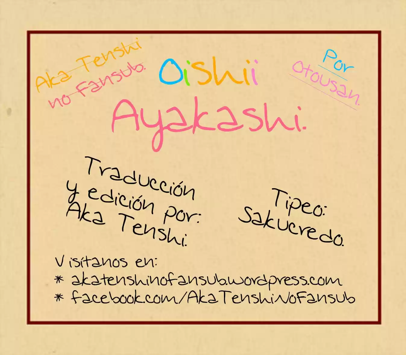 Oishii Ayakashi (2016) - Capítulo 11 - Página 1 - LectorTMOo