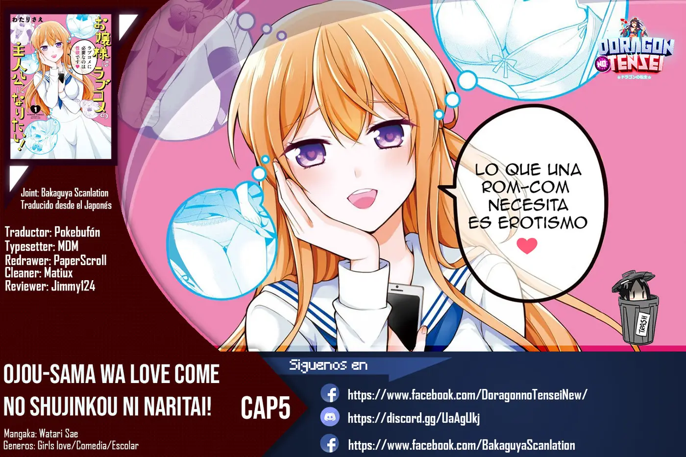 Ojou-sama wa Love Come no Shujinkou ni Naritai! - Capítulo 5 - Página 1 - LectorTMOo