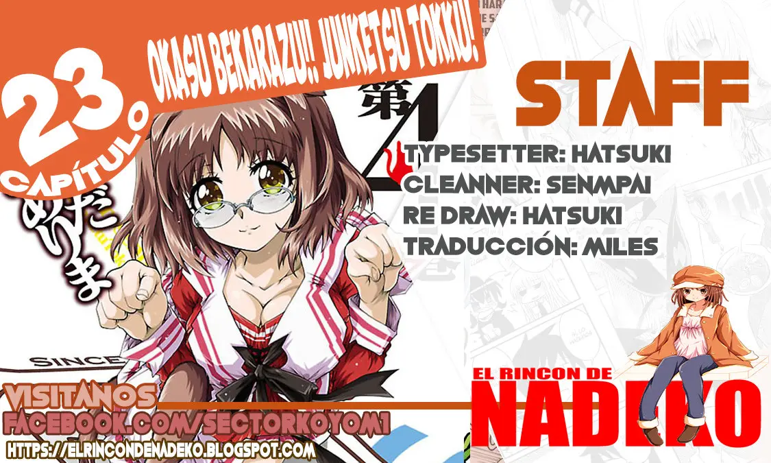 Okasu Bekarazu!! Junketsu Tokku! (2010) - Capítulo 23 - Página 1 - LectorTMOo