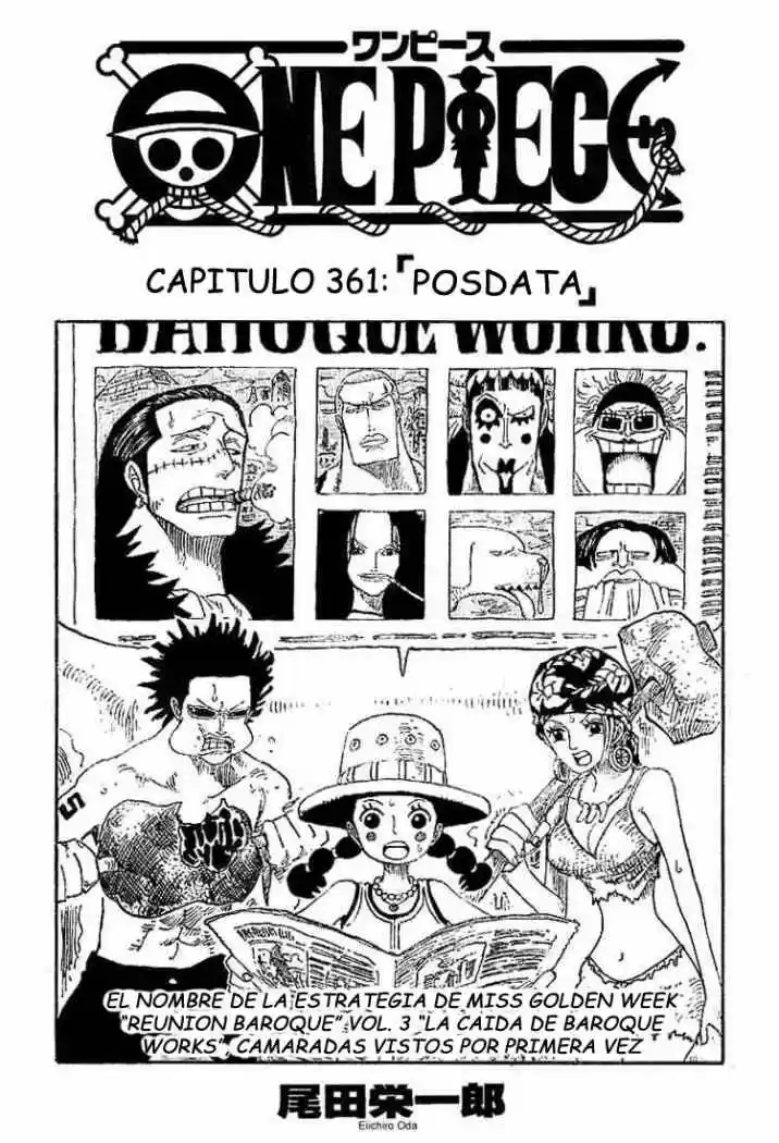 One Piece (1997) - Capítulo 361 - Página 1 - LectorTMOo