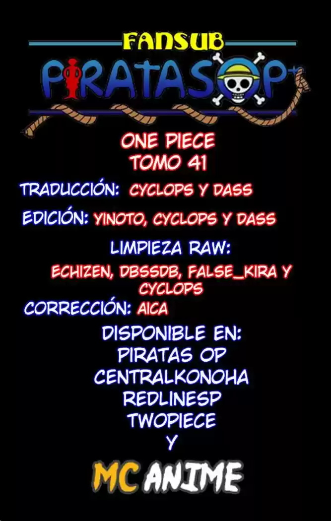 One Piece (1997) - Capítulo 399 - Página 1 - LectorTMOo