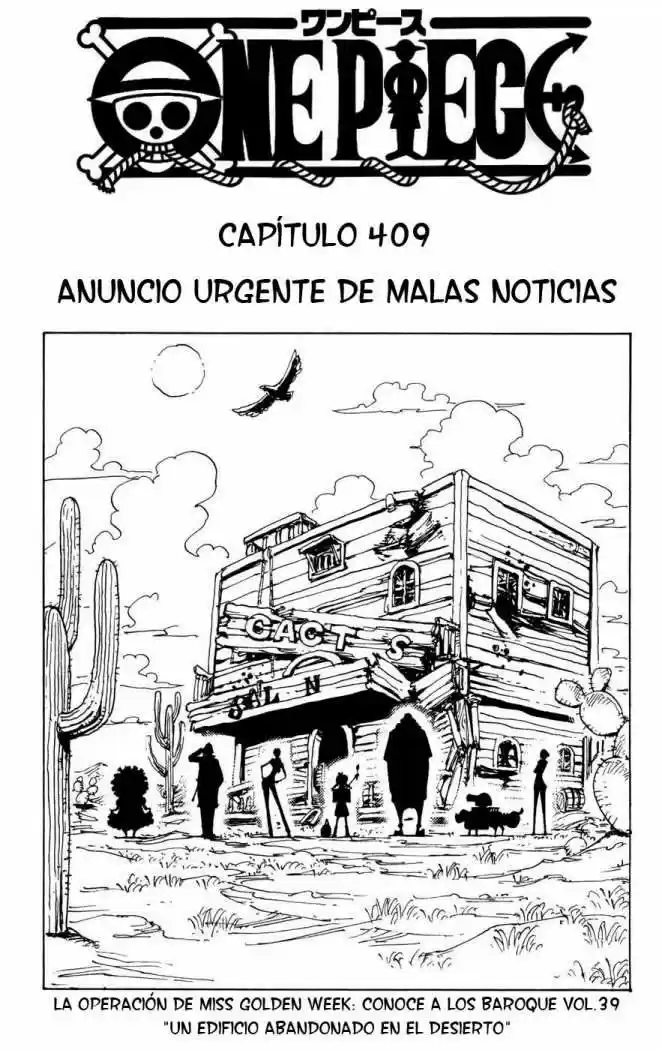 One Piece (1997) - Capítulo 409 - Página 1 - LectorTMOo