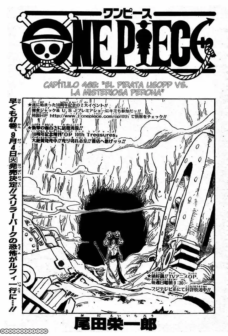 One Piece (1997) - Capítulo 465 - Página 1 - LectorTMOo