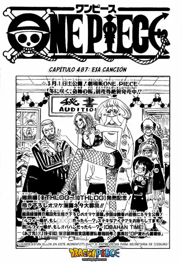One Piece (1997) - Capítulo 487 - Página 1 - LectorTMOo