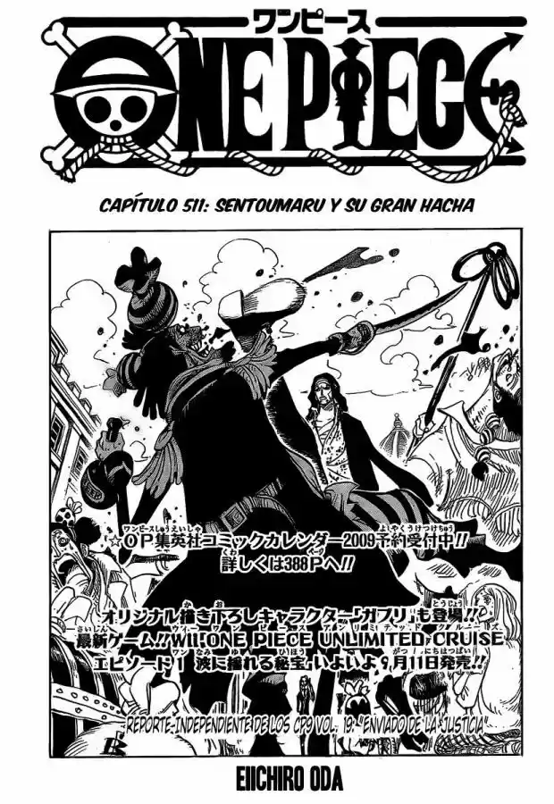 One Piece (1997) - Capítulo 511 - Página 1 - LectorTMOo