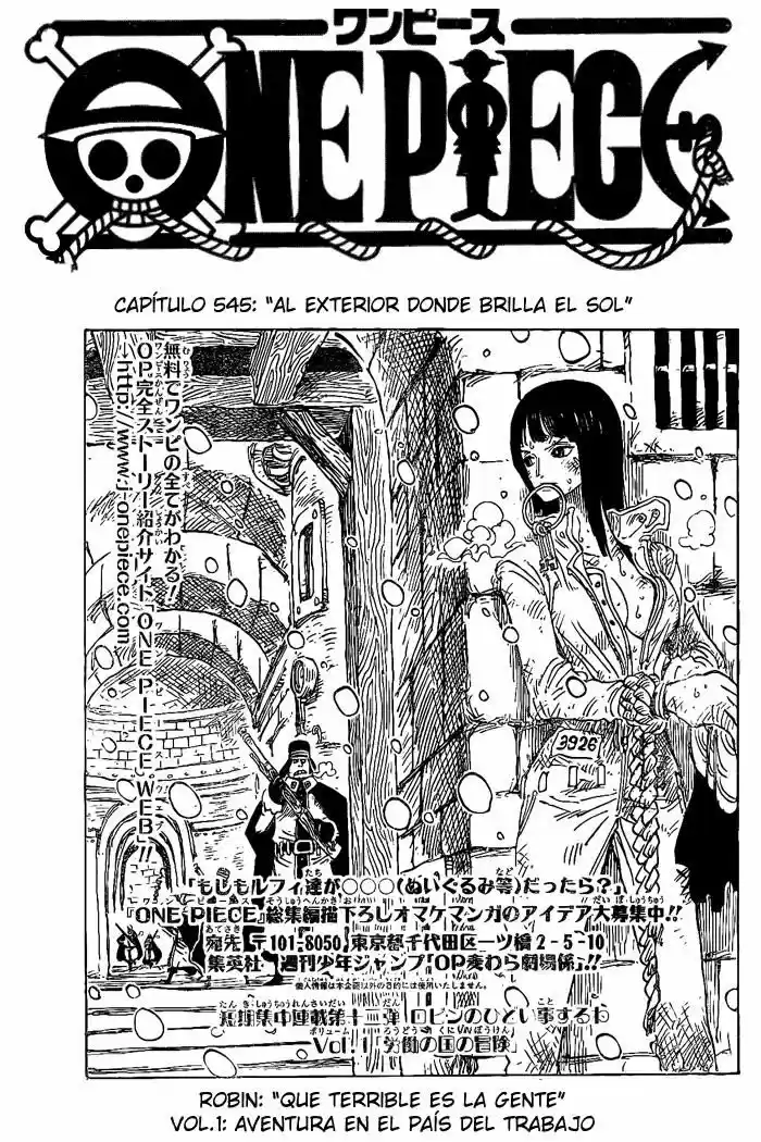 One Piece (1997) - Capítulo 545 - Página 1 - LectorTMOo
