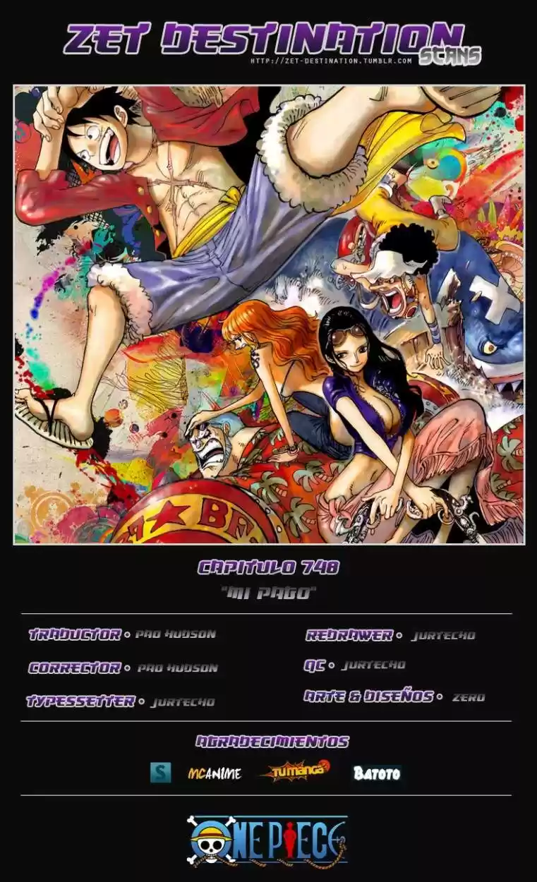 One Piece (1997) - Capítulo 748 - Página 1 - LectorTMOo