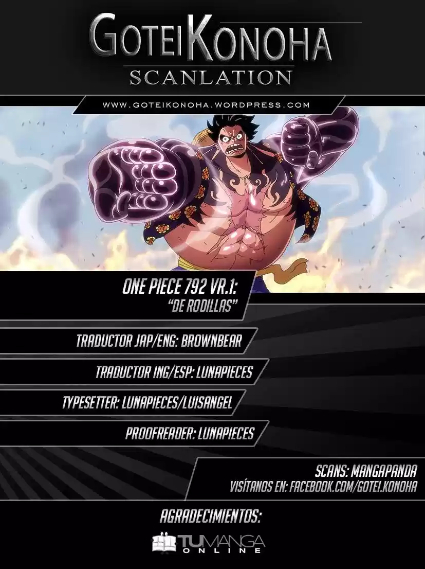 One Piece (1997) - Capítulo 792 - Página 1 - LectorTMOo