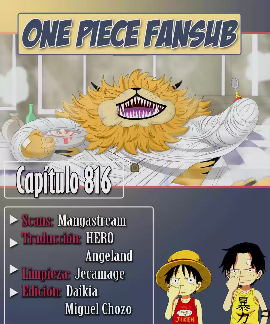 One Piece (1997) - Capítulo 816 - Página 1 - LectorTMOo