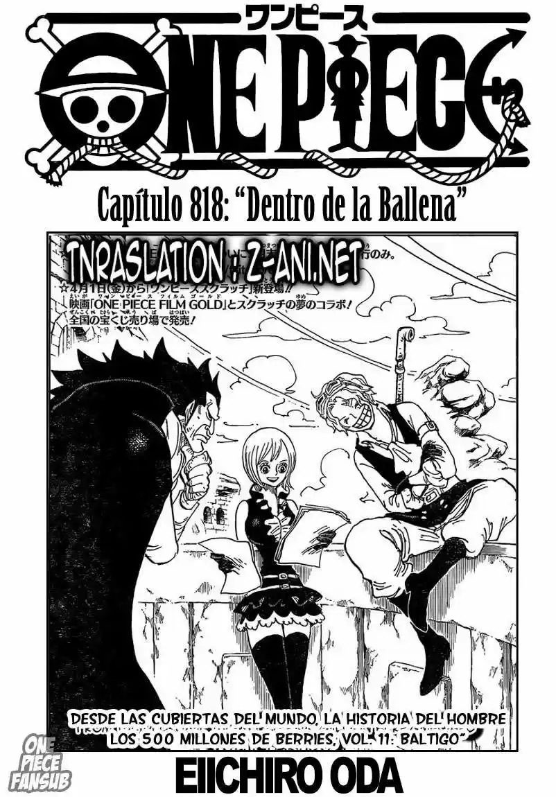 One Piece (1997) - Capítulo 818 - Página 2 - LectorTMOo