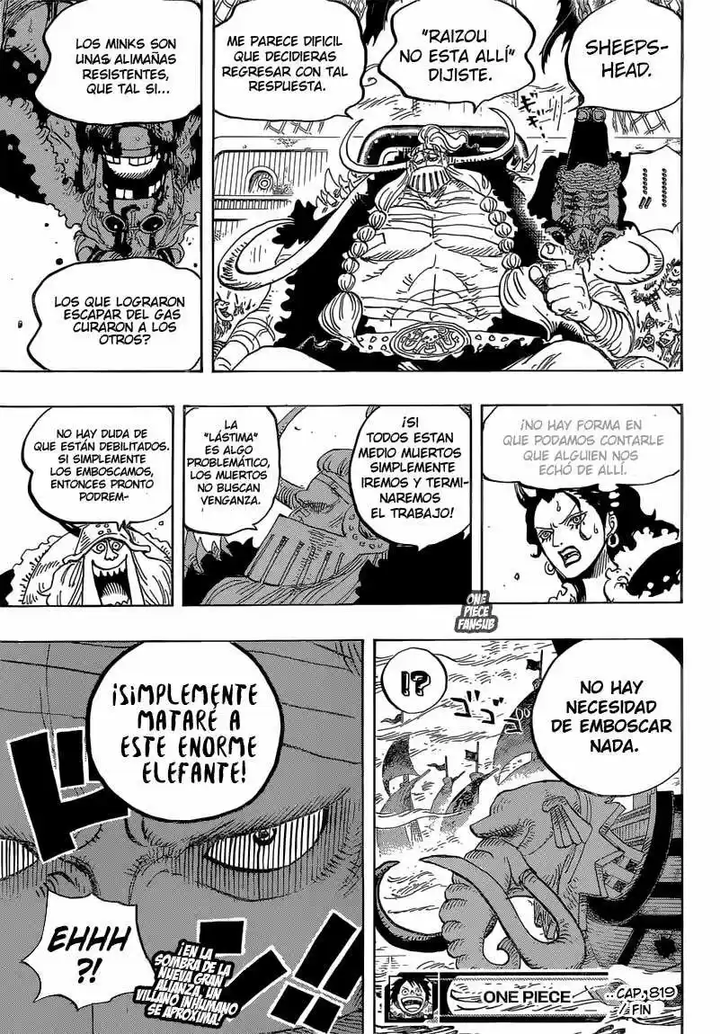 One Piece (1997) - Capítulo 819 - Página 17 - LectorTMOo