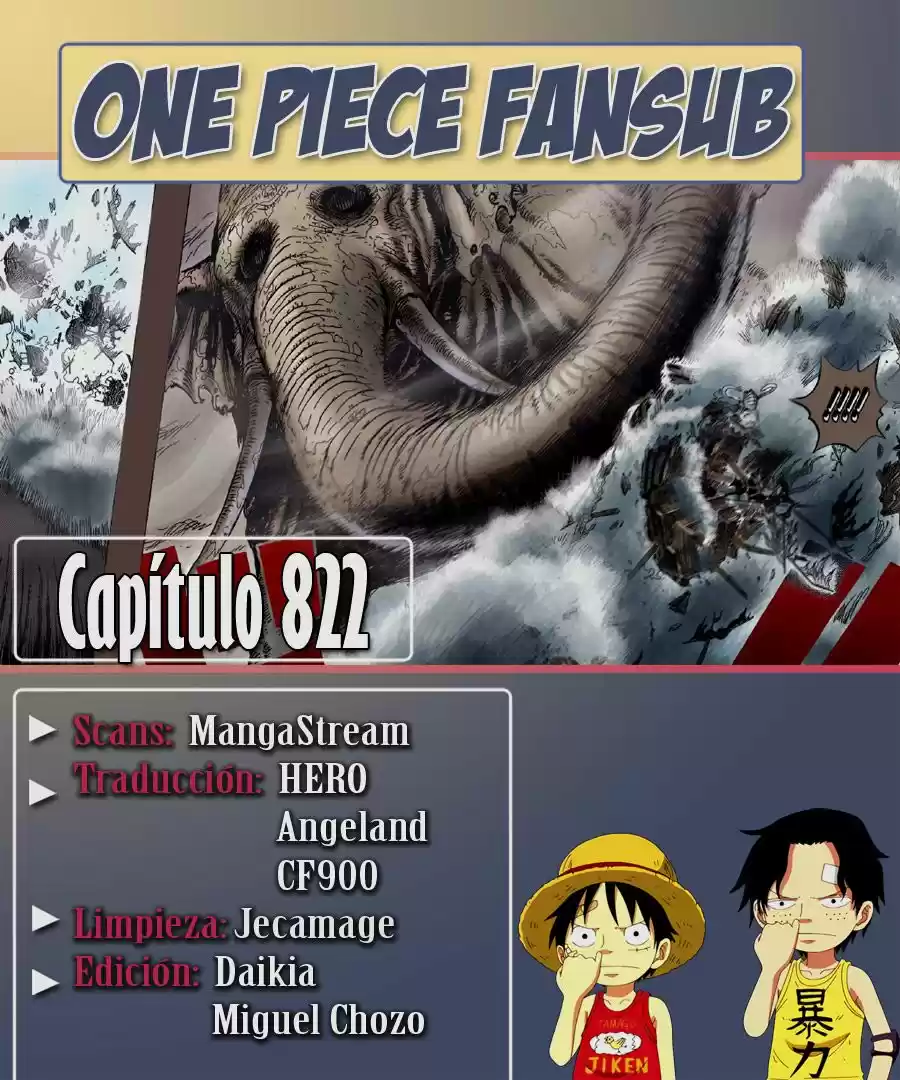 One Piece (1997) - Capítulo 822 - Página 1 - LectorTMOo