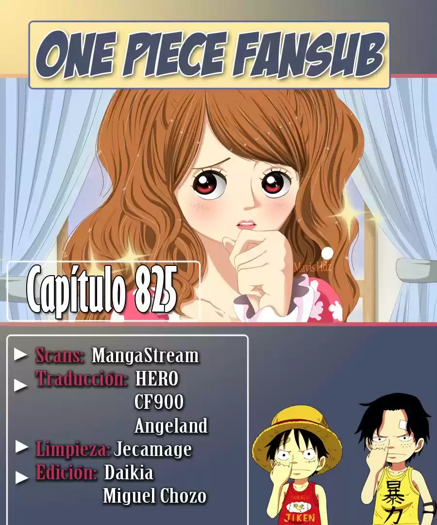 One Piece (1997) - Capítulo 825 - Página 1 - LectorTMOo
