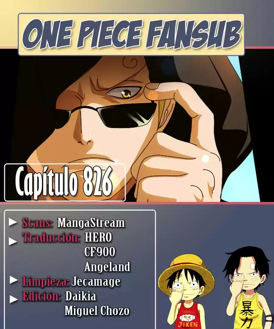 One Piece (1997) - Capítulo 826 - Página 1 - LectorTMOo