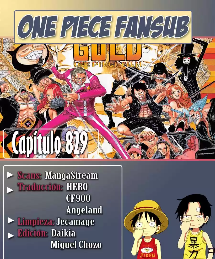 One Piece (1997) - Capítulo 829 - Página 1 - LectorTMOo