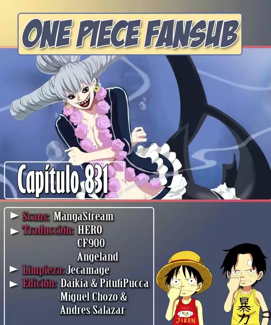 One Piece (1997) - Capítulo 831 - Página 1 - LectorTMOo