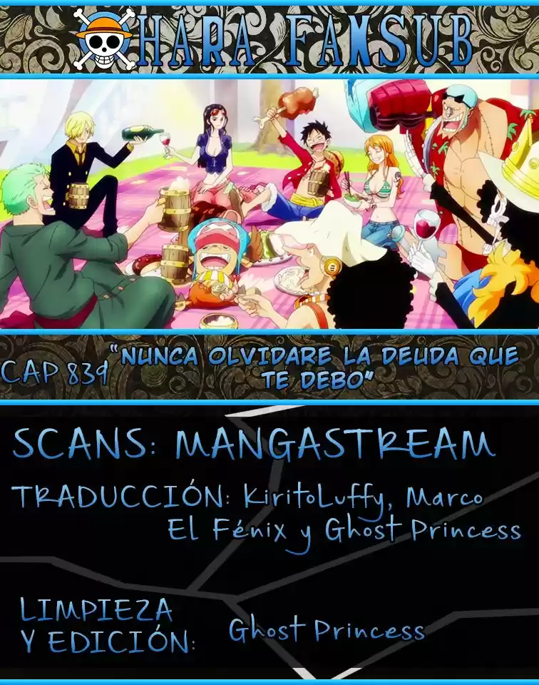 One Piece (1997) - Capítulo 839 - Página 1 - LectorTMOo
