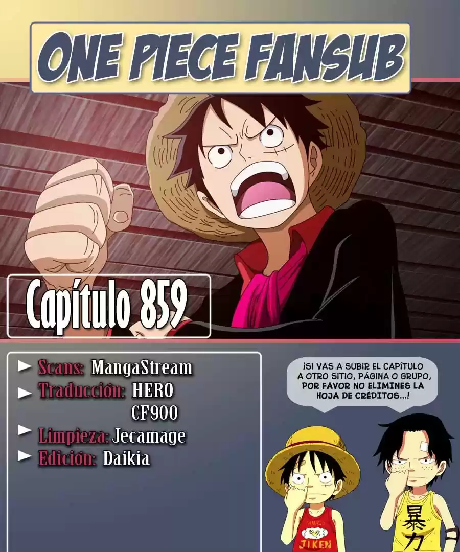 One Piece (1997) - Capítulo 859 - Página 1 - LectorTMOo