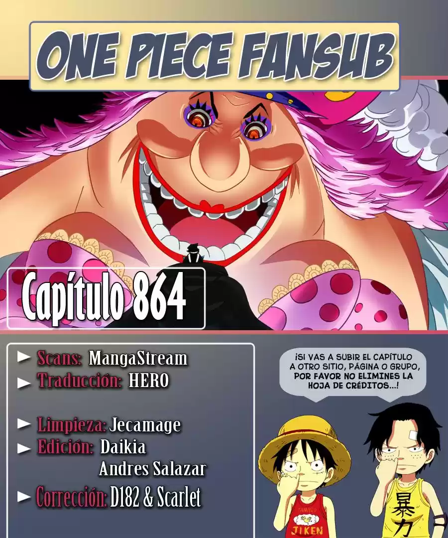 One Piece (1997) - Capítulo 864 - Página 1 - LectorTMOo