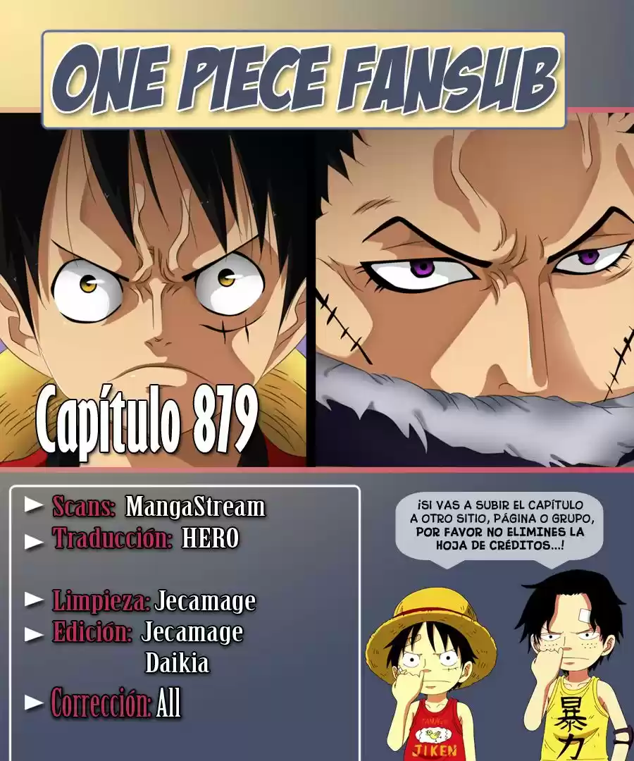 One Piece (1997) - Capítulo 879 - Página 1 - LectorTMOo