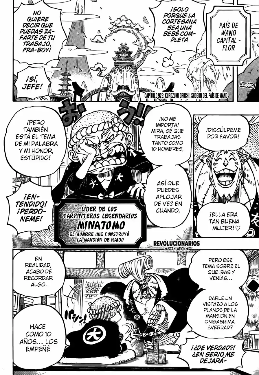 One Piece (1997) - Capítulo 929 - Página 4 - LectorTMOo