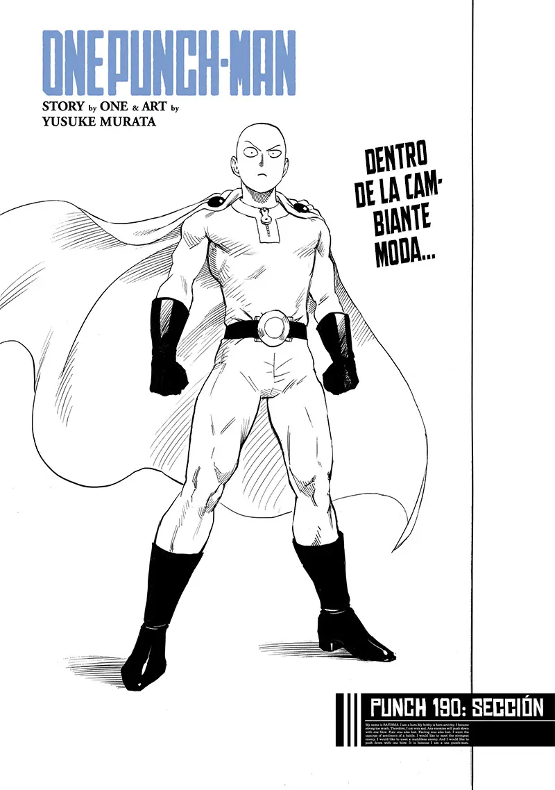 One Punch Man (2012) - Capítulo 233 - Página 1 - LectorTMOo