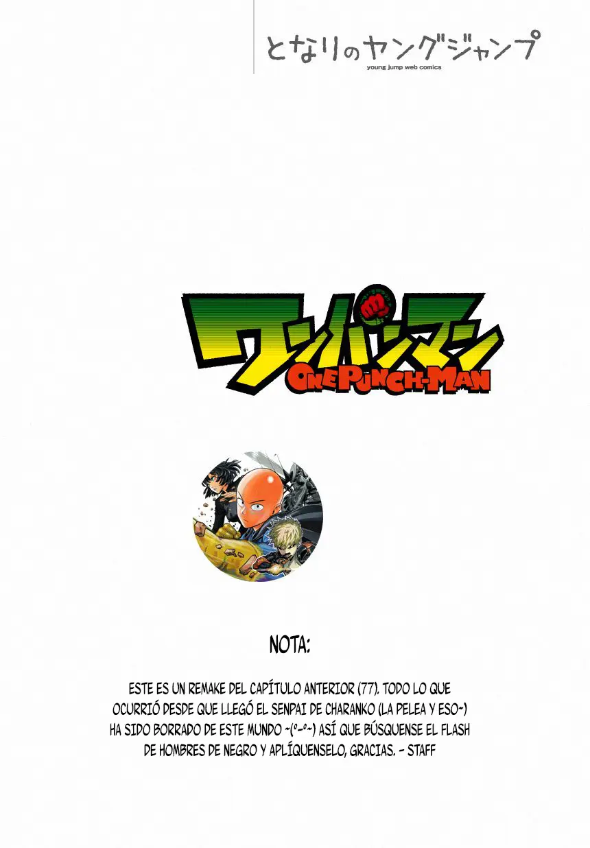 One Punch Man (2012) - Capítulo 78 - Página 2 - LectorTMOo