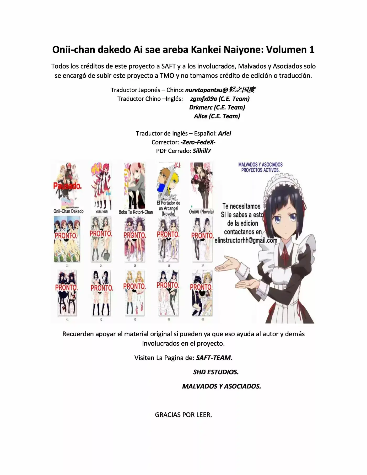 Onii-chan dakedo Ai sae areba Kankei Naiyone (2010) - Capítulo 8 - Página 1 - LectorTMOo