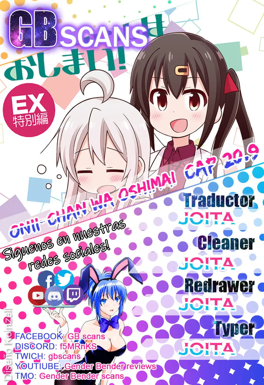 Onii-chan wa Oshimai - Capítulo 20.9 - Página 1 - LectorTMOo