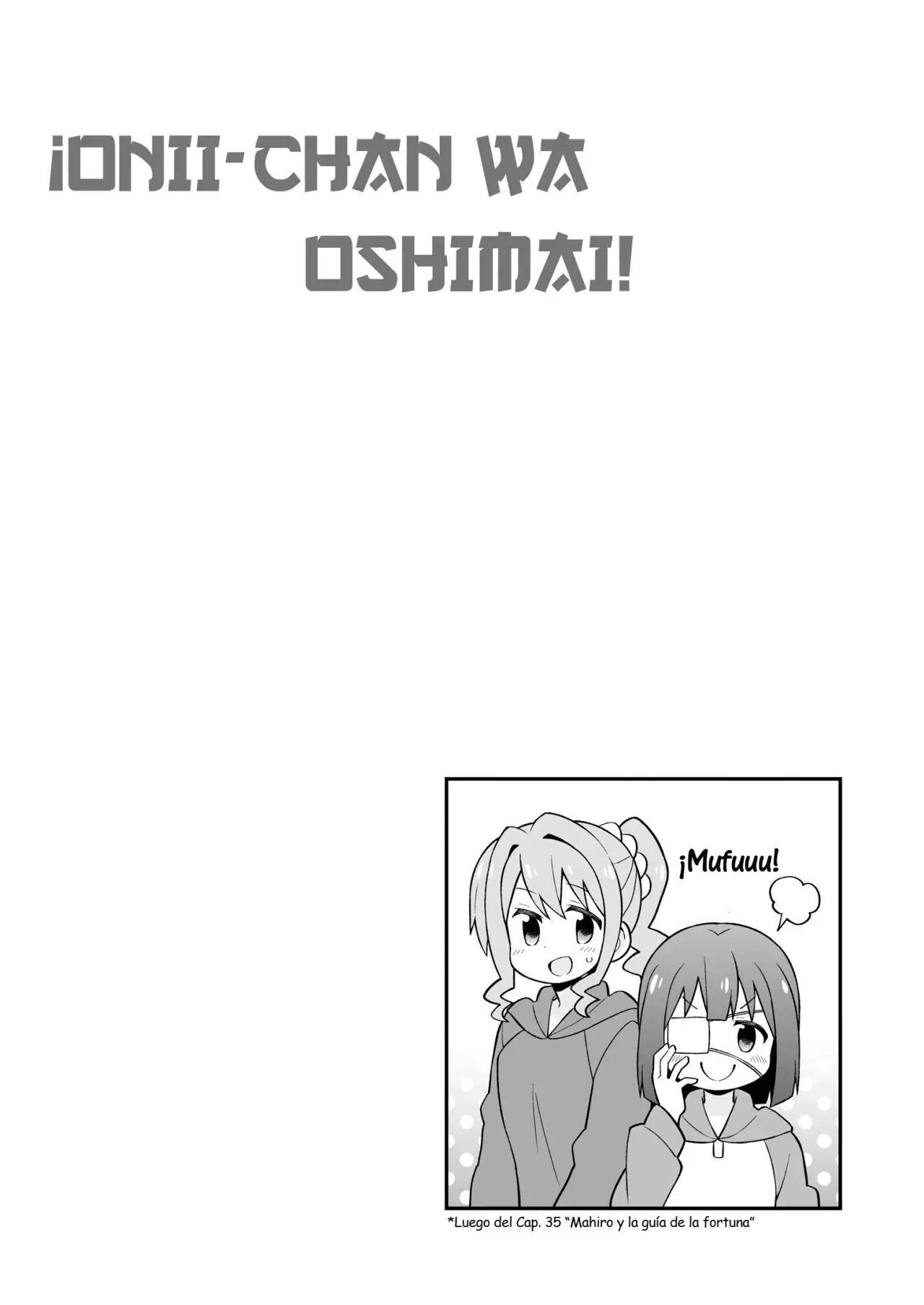 Onii-chan wa Oshimai - Capítulo 37.5 - Página 3 - LectorTMOo