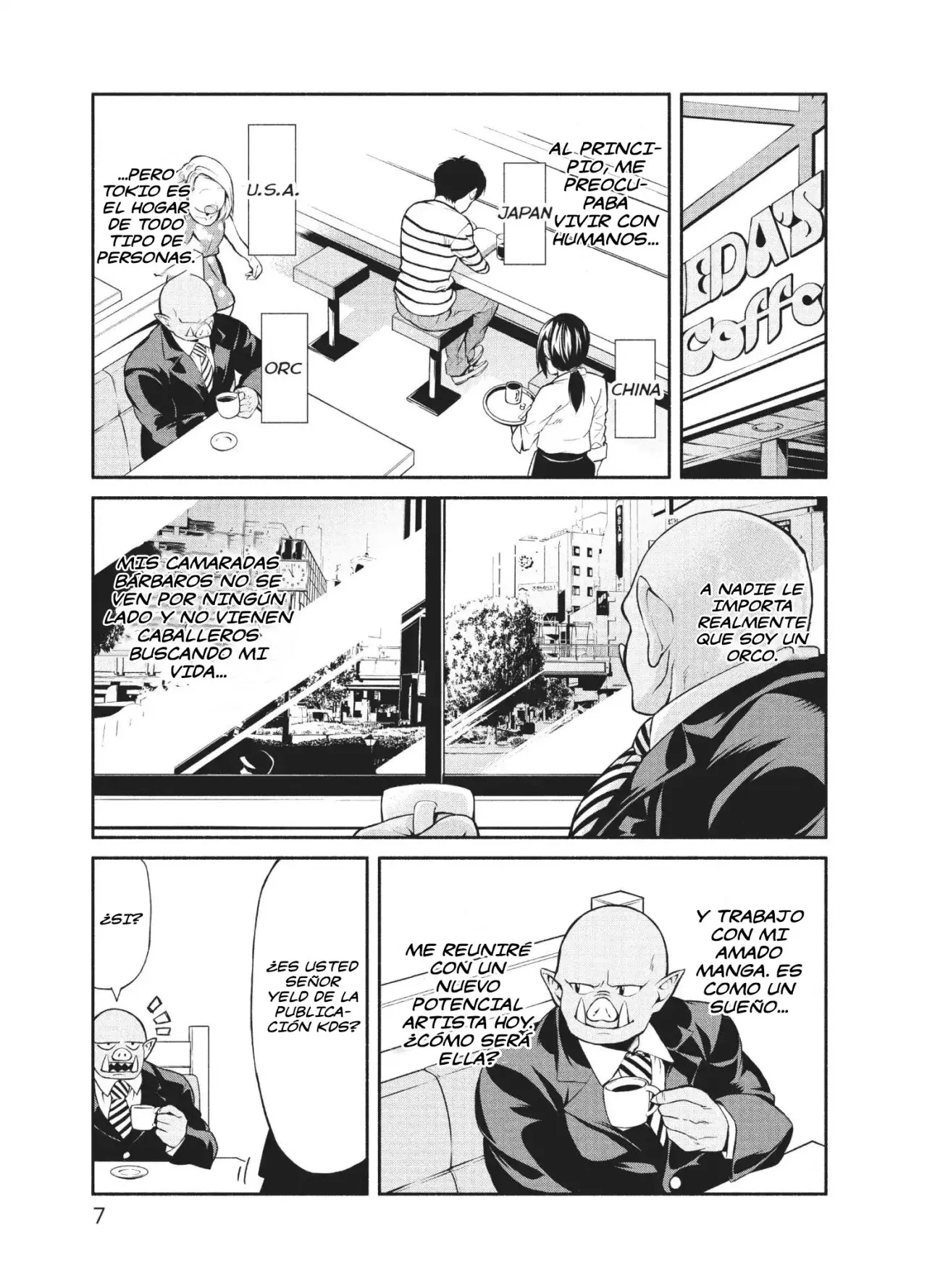 Orc Henshuu to Onna Kishi Mangaka-san (2017) - Capítulo 1 - Página 8 - LectorTMOo