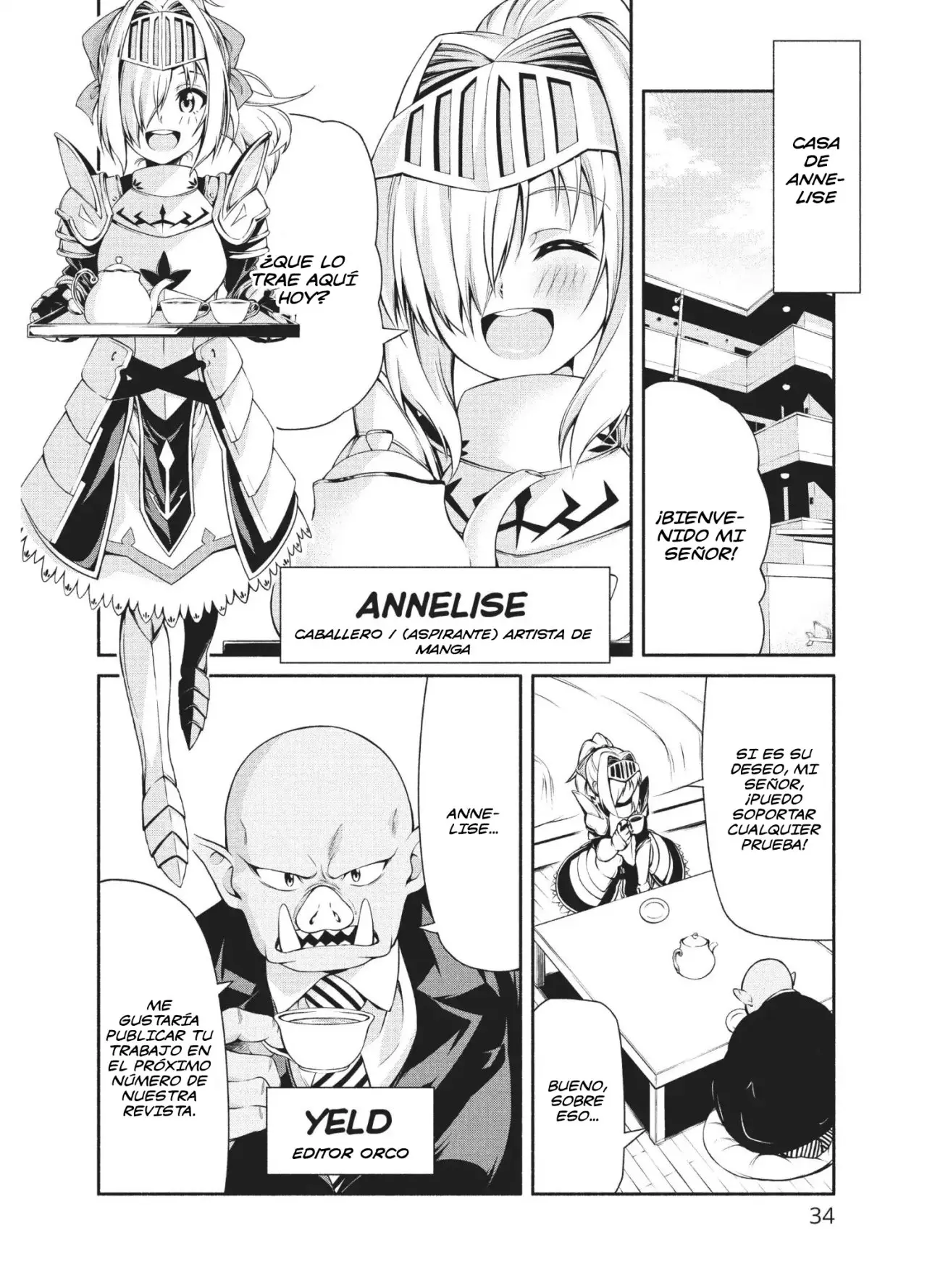 Orc Henshuu to Onna Kishi Mangaka-san (2017) - Capítulo 2 - Página 3 - LectorTMOo
