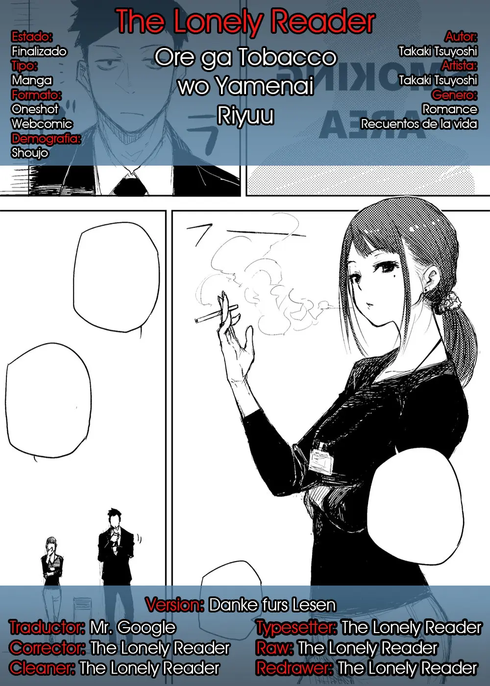 Ore ga Tobacco wo Yamenai Riyuu (2020) - Capítulo 0.01 - Página 1 - LectorTMOo
