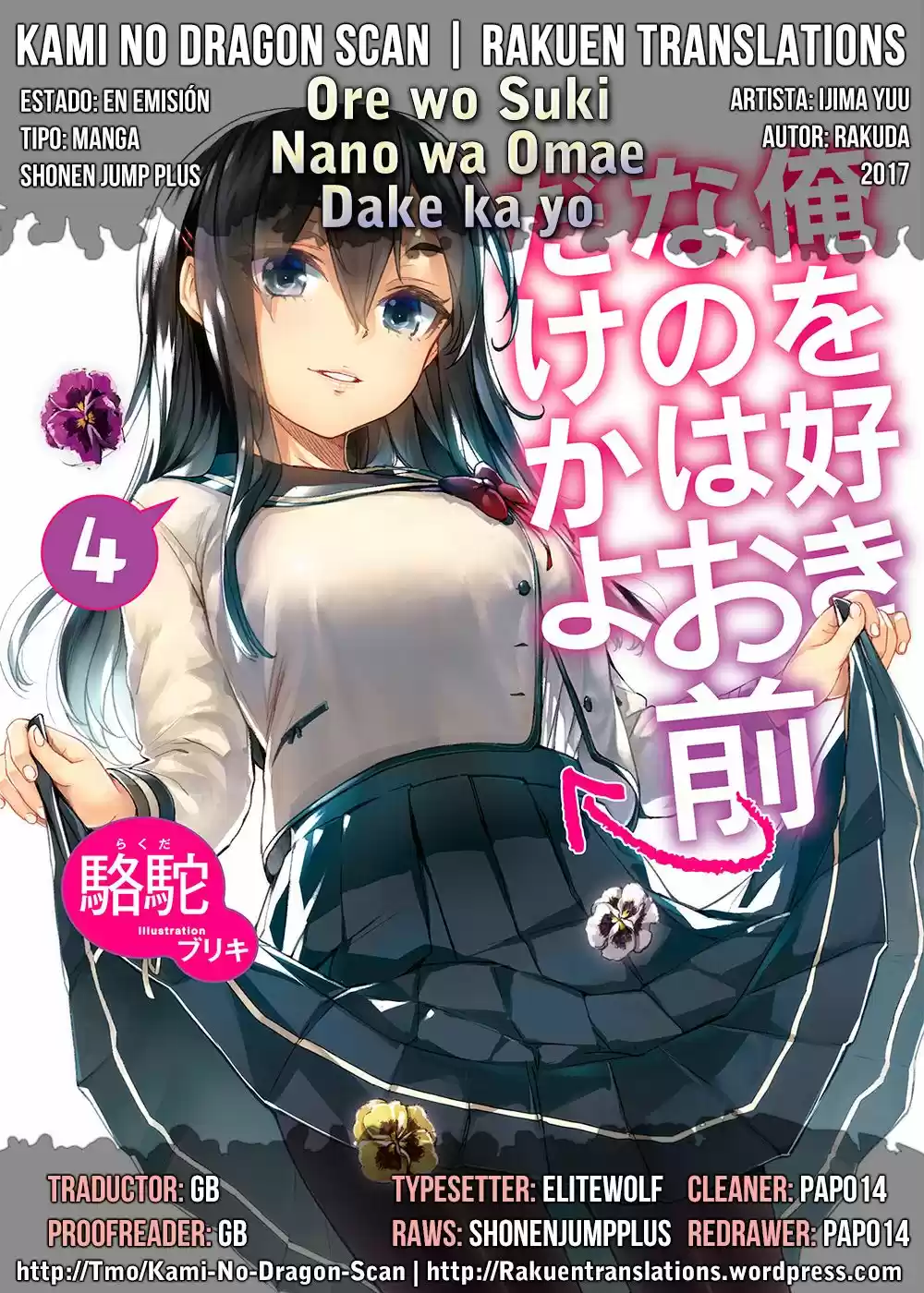 Ore wo Suki Nano wa Omae Dake ka yo (2017) - Capítulo 10 - Página 1 - LectorTMOo