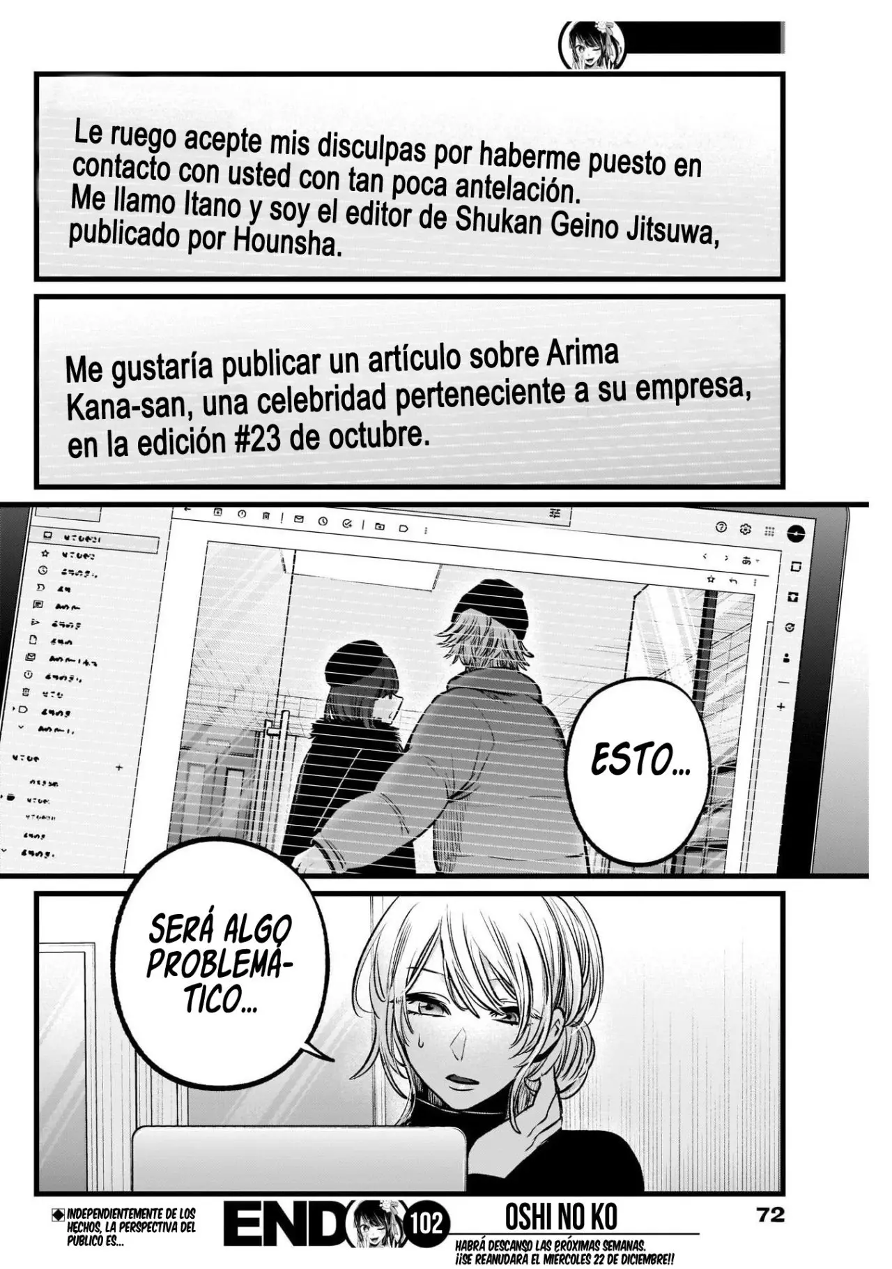 Oshi No Ko (2020) - Capítulo 102 - Página 20 - LectorTMOo