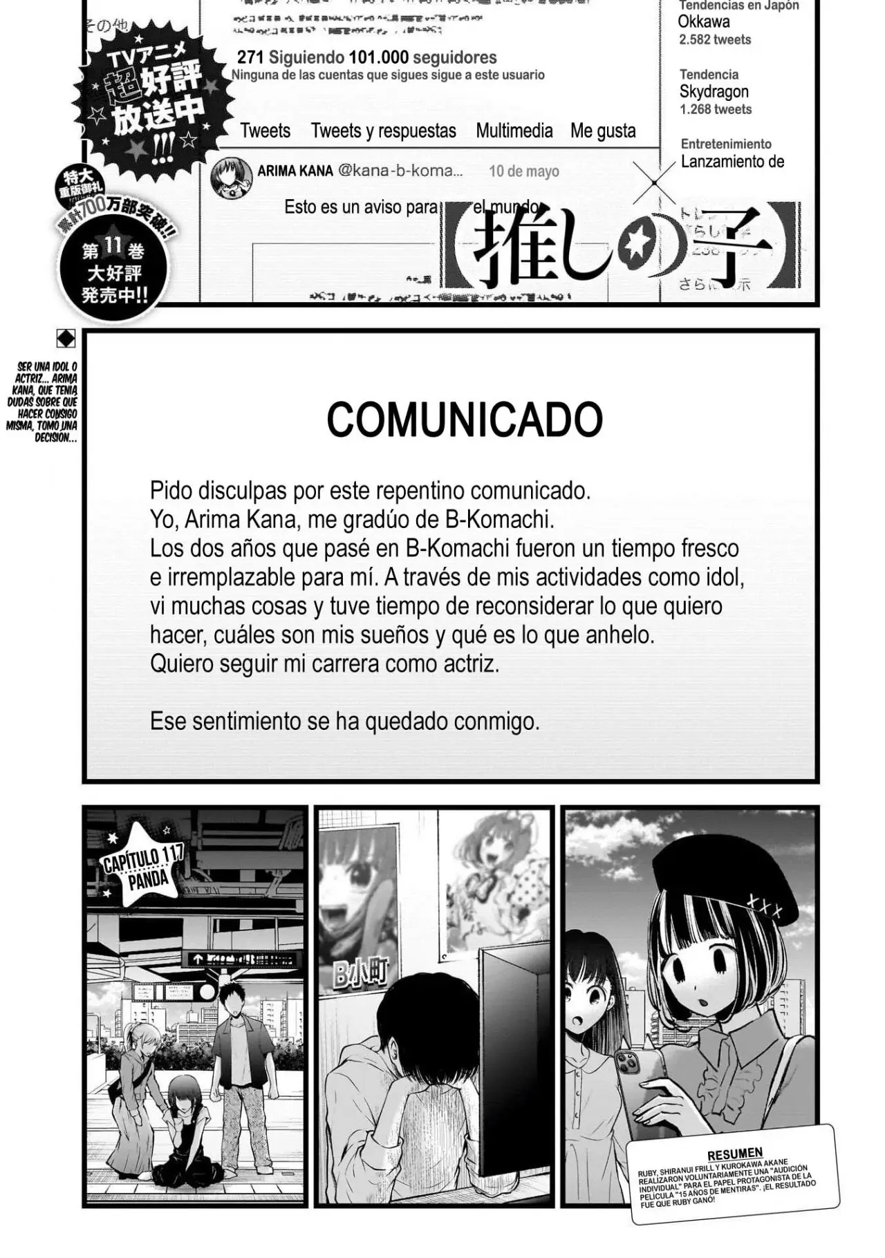 Oshi No Ko (2020) - Capítulo 117 - Página 3 - LectorTMOo