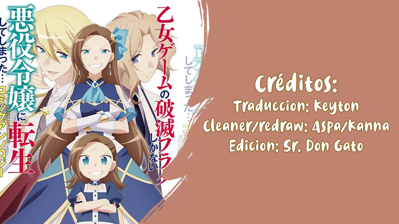 Otome Game no Hametsu Flag shika nai Akuyaku Reijou ni Tensei shite shimatta... Komikku Ansorojii (2020) - Capítulo 4 - Página 1 - LectorTMOo