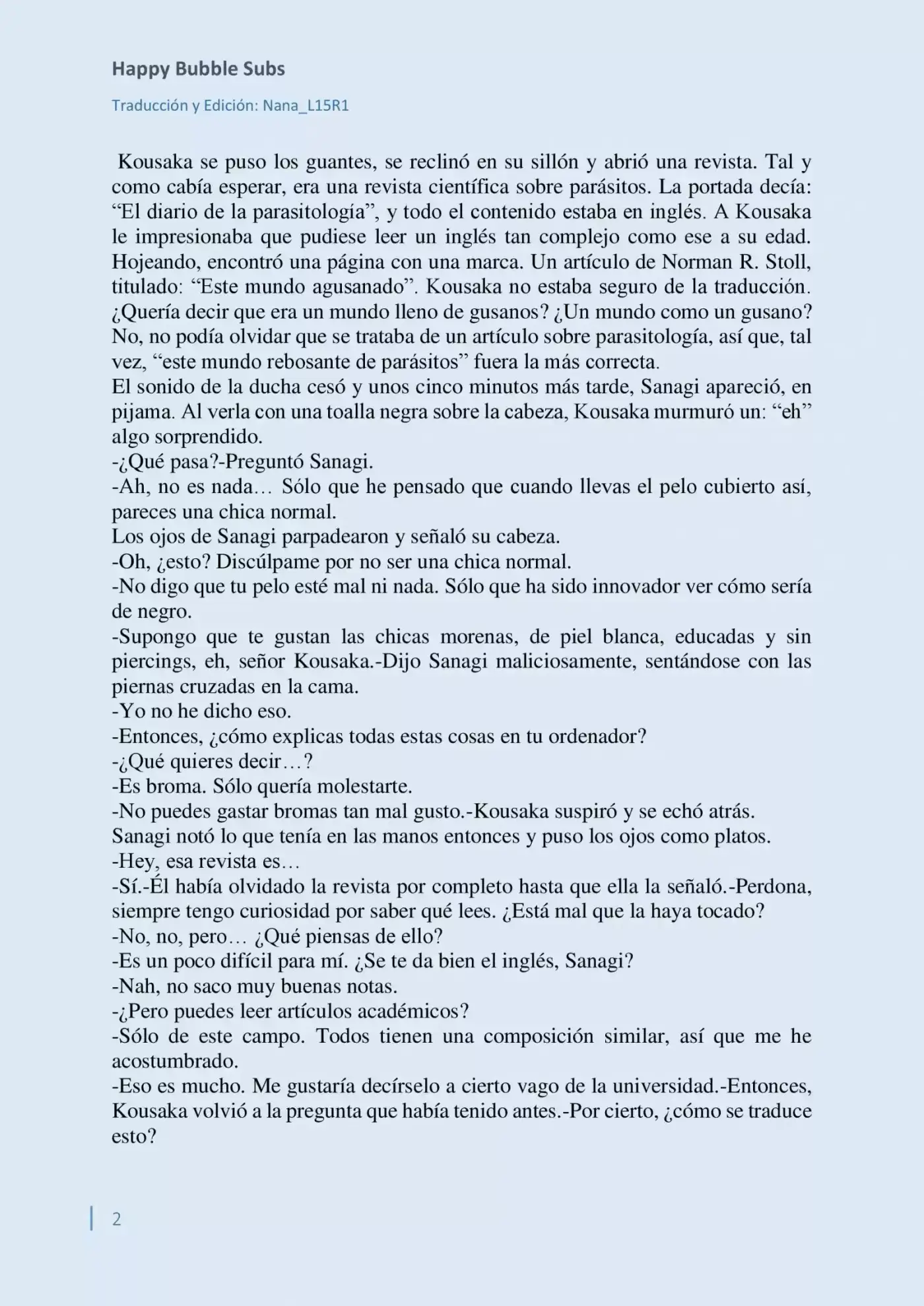 Parasite in Love (Novela) (2013) - Capítulo 4 - Página 2 - LectorTMOo